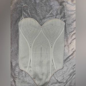 Dynamite Sweetheart Neckline Bodysuit